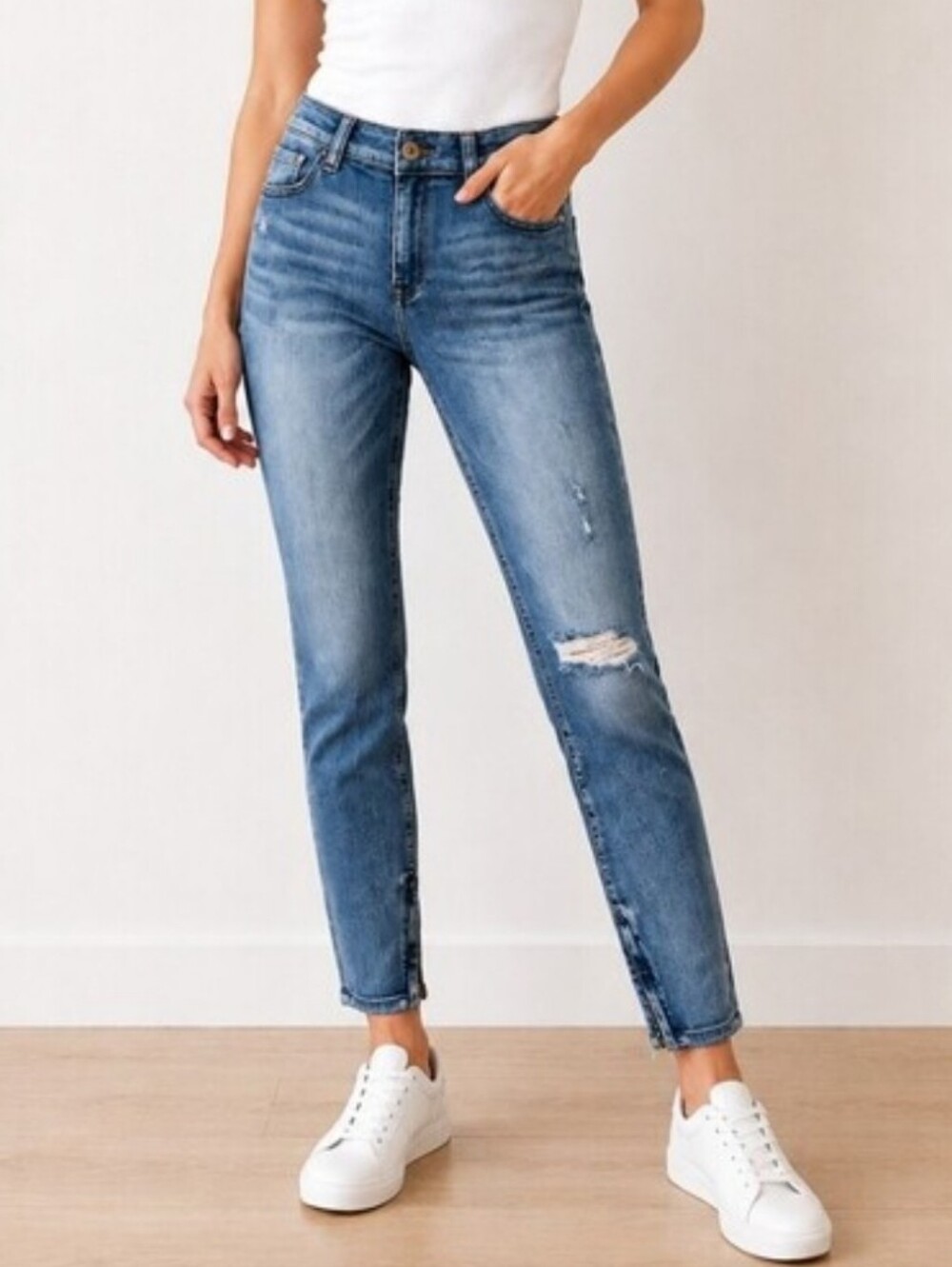 Pistola REVOLVE Mid-Rise Ankle Zipper Denim Jeans   (Size: 30)